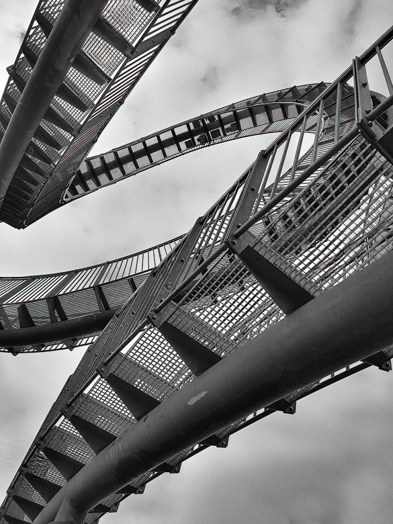 ruhr area, industry, architecture, black and white